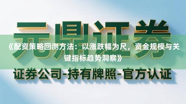 《配资策略回测方法：以涨跌幅为尺，资金规模与关键指标趋势洞察》