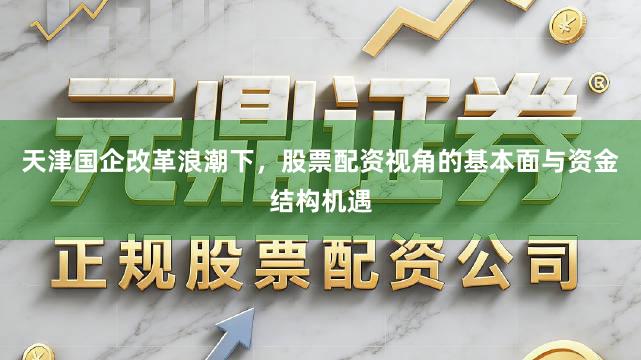 天津国企改革浪潮下，股票配资视角的基本面与资金结构机遇