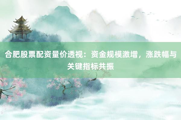 合肥股票配资量价透视：资金规模激增，涨跌幅与关键指标共振