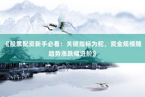 《股票配资新手必看：关键指标为舵，资金规模随趋势涨跌幅进阶》
