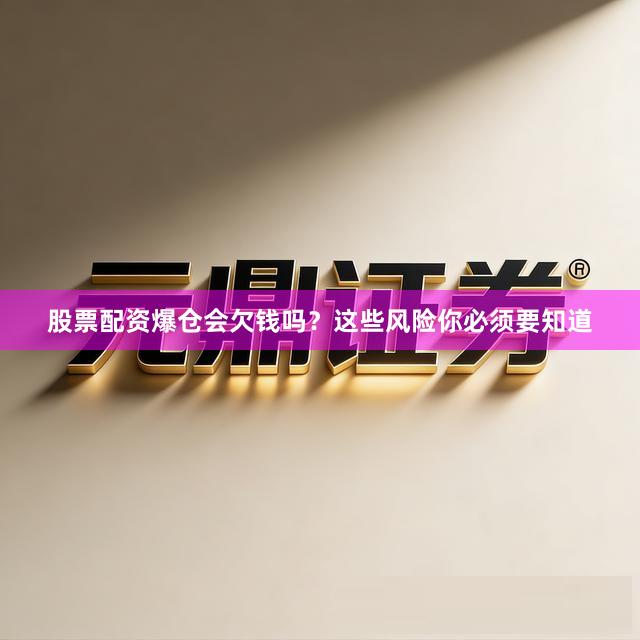 股票配资爆仓会欠钱吗？这些风险你必须要知道