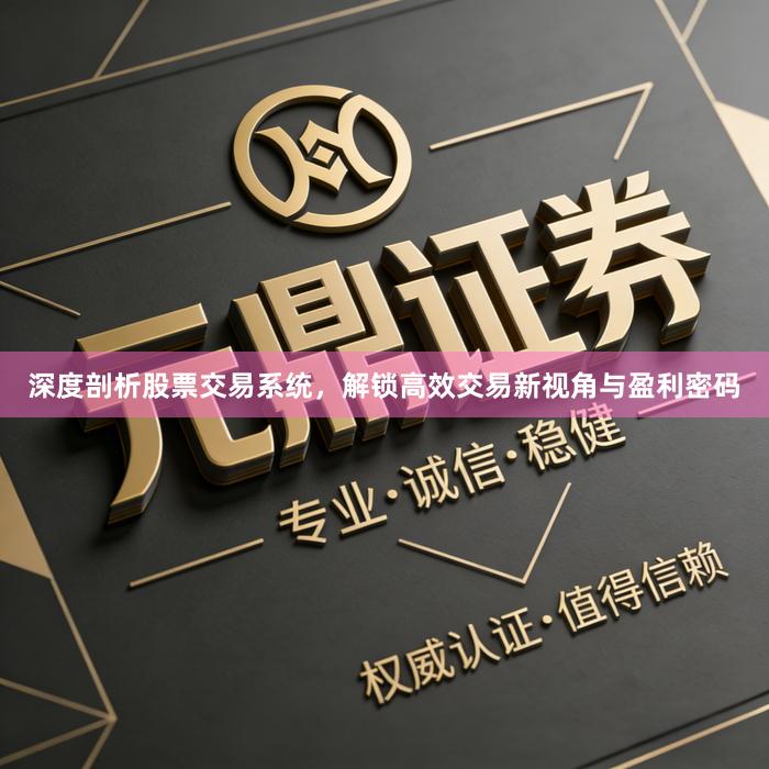 深度剖析股票交易系统，解锁高效交易新视角与盈利密码
