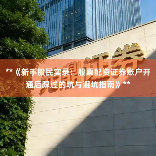**《新手股民实录：股票配资证券账户开通后踩过的坑与避坑指南》**